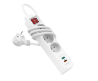 Hama Listwa zasilająca - 3 gniazda, 2x USB-C, USB-A - 1177338 - zdjęcie 3